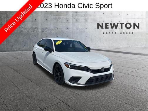 Platinum White Pearl 2023 Honda Civic Sport