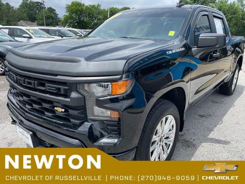 Black 2023 Chevrolet Silverado 1500 Custom