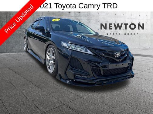 Midnight Black Metallic 2021 Toyota Camry TRD