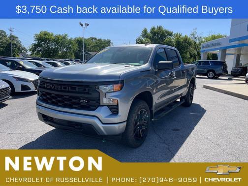 Sterling Gray Metallic 2026 Chevrolet Silverado 1500 Custom