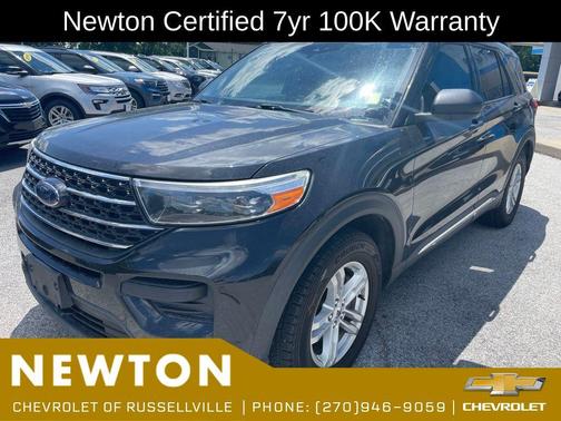 AGATE BLACK METALLIC 2021 Ford Explorer XLT