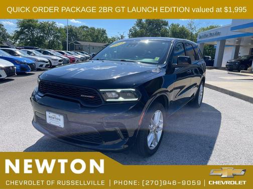 DB Black Clearcoat 2023 Dodge Durango GT Launch Edition AWD