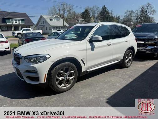 White 2021 BMW X3 xDrive30i