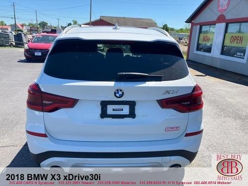 White 2018 BMW X3 xDrive30i