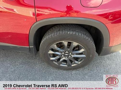 Red 2019 Chevrolet Traverse RS