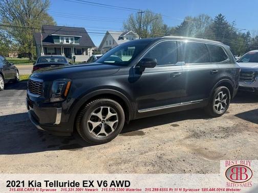 Gray 2021 Kia Telluride EX