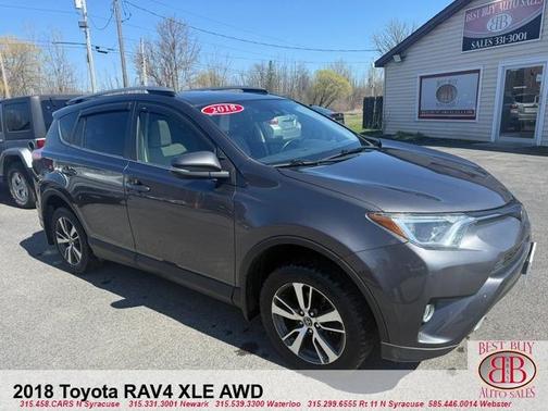 Gray 2018 Toyota RAV4 XLE