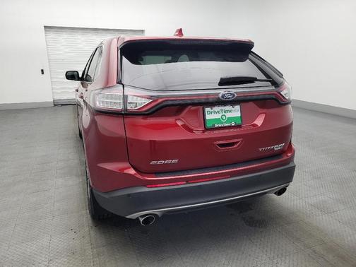 Red 2017 Ford Edge Titanium
