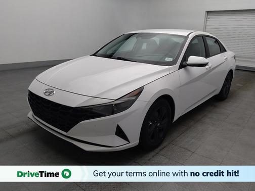 Lunar White 2023 Hyundai ELANTRA HEV Blue