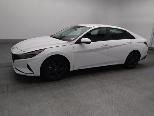 Lunar White 2023 Hyundai ELANTRA HEV Blue