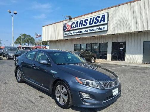 Blue 2015 Kia Optima Hybrid EX