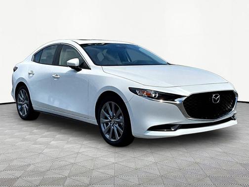 Snowflake White Pearl Mica 2026 Mazda Mazda3 FWD w/Preferred Package