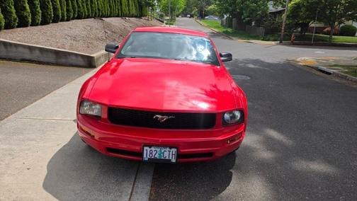 Red 2007 Ford Mustang Deluxe