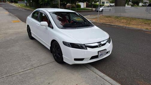 White 2010 Honda Civic LX