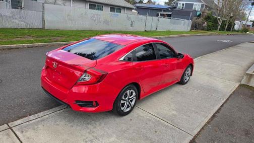 Red 2017 Honda Civic LX