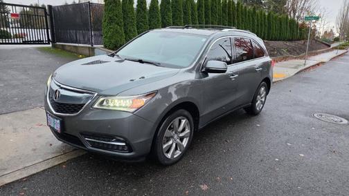Gray 2014 Acura MDX 3.5L Advance Pkg w/Entertainment Pkg