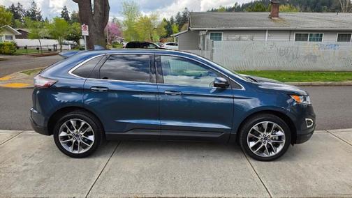 Blue 2016 Ford Edge Titanium