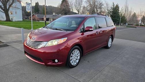 Burgundy 2014 Toyota Sienna Limited