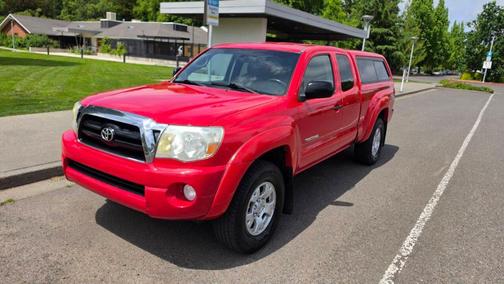 Red 2008 Toyota Tacoma Access Cab