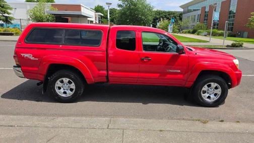 Red 2008 Toyota Tacoma Access Cab