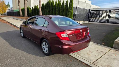 Burgundy 2012 Honda Civic LX