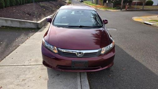 Burgundy 2012 Honda Civic LX
