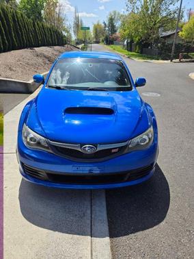 Blue 2008 Subaru Impreza WRX Sti