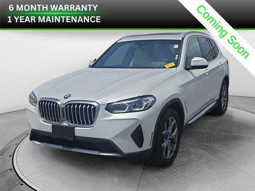 White Metallic 2022 BMW X3 xDrive30i