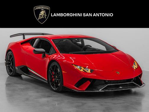 Red 2018 Lamborghini Huracan Performante