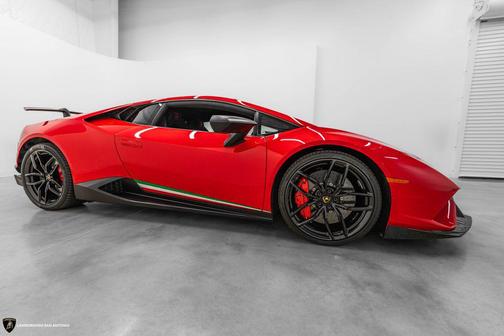 Red 2018 Lamborghini Huracan Performante