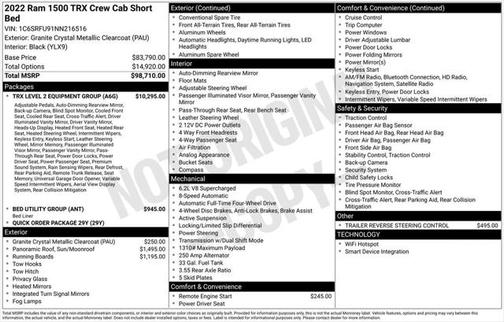 2022 RAM 1500 TRX