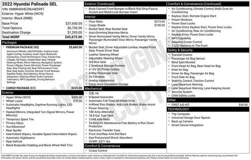 2022 Hyundai PALISADE SEL