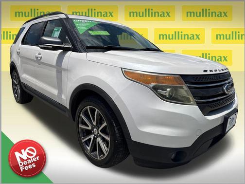White Platinum Metallic Tri-Coat 2015 Ford Explorer XLT