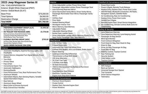 2023 Jeep Wagoneer Series III 4x4