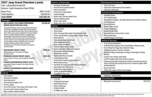 2007 Jeep Grand Cherokee Laredo
