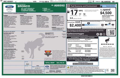 2021 Ford Bronco Badlands