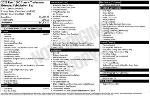 2022 RAM 1500 Tradesman