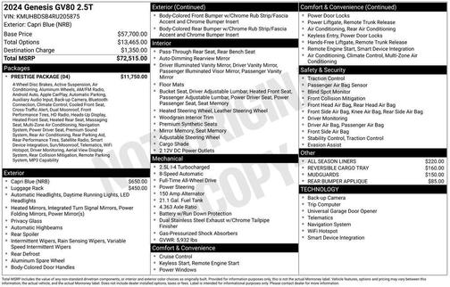 2024 Genesis GV80 2.5T