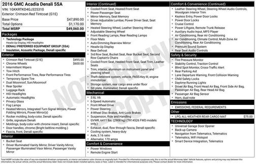 2016 GMC Acadia Denali