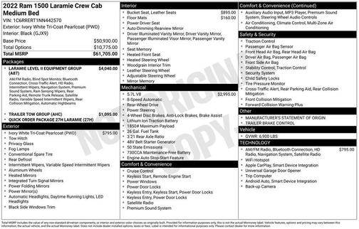 2022 RAM 1500 Laramie