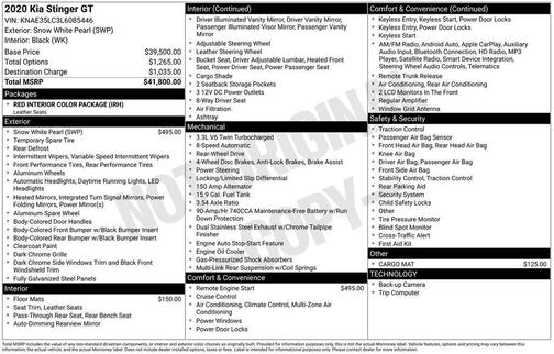 2020 Kia Stinger GT