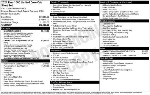 2021 RAM 1500 Limited