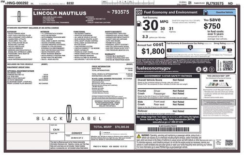 2024 Lincoln Nautilus Black Label