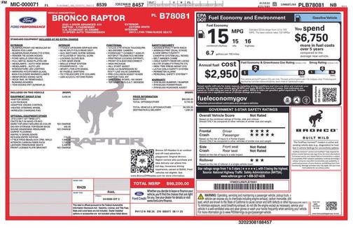 2023 Ford Bronco Raptor