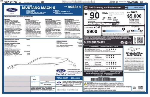 VELOCITY BLUE METALLIC 2025 Ford Mustang Mach-E GT