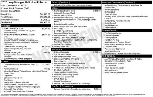 2020 Jeep Wrangler Unlimited Rubicon