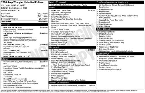 2020 Jeep Wrangler Unlimited Rubicon