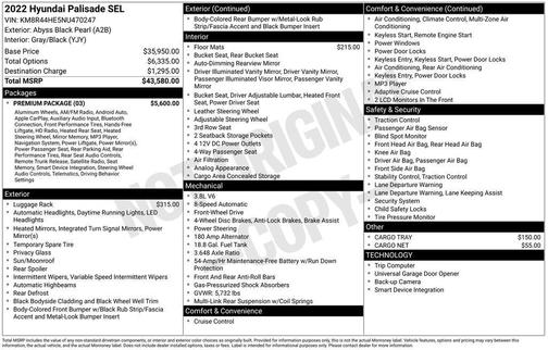 2022 Hyundai PALISADE SEL