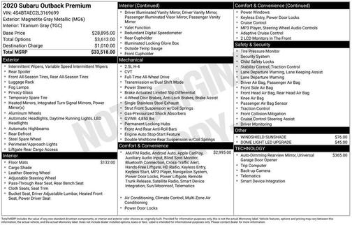 2020 Subaru Outback Premium