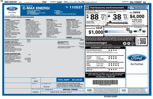 2016 Ford C-Max Energi SEL